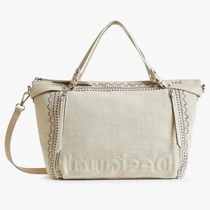 Desigual Beige and Navy Shoulder Bag